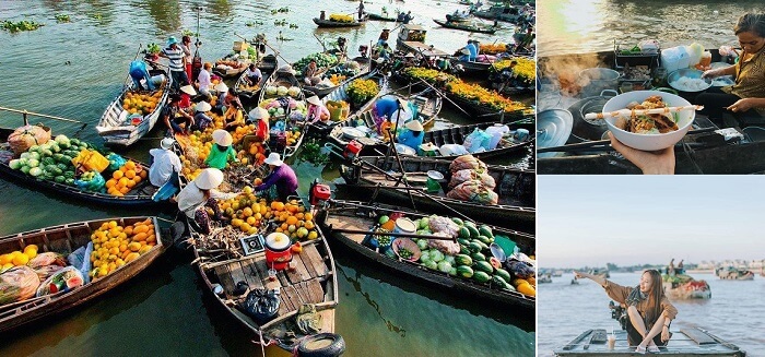 Check-in Cai Rang floating market (Source: Collected)